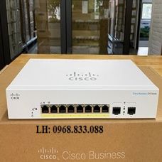 CBS220-8FP-E-2G-EU Switch Cisco 8 Ports 1GE PoE 130W, 2 Ports SFP 1G Uplink